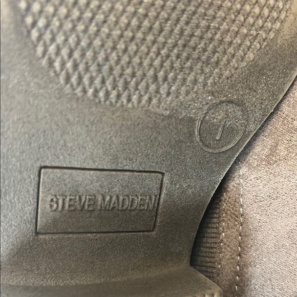 Steve Madden Tan Knee-High Boots with Suede Accents - Picture 6 of 7